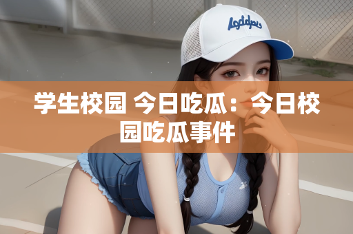 学生校园 今日吃瓜：今日校园吃瓜事件