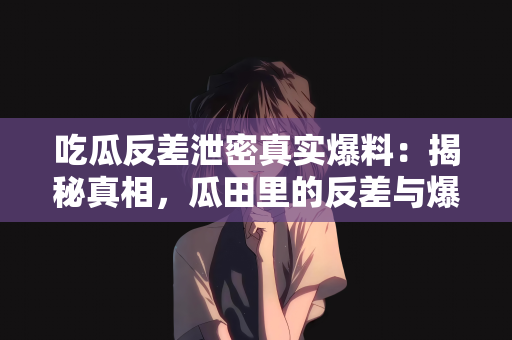 吃瓜反差泄密真实爆料：揭秘真相，瓜田里的反差与爆料